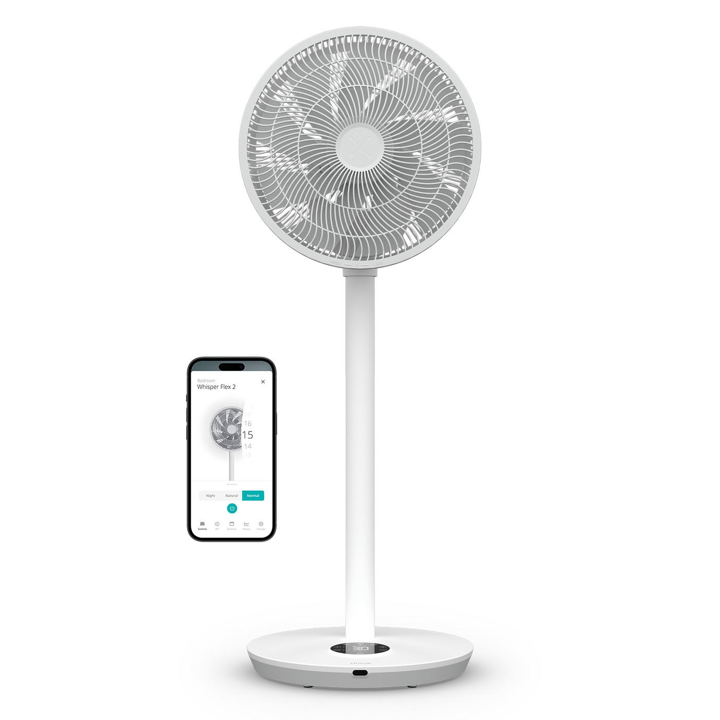 Duux Whisper Flex 2 Smart Standventilator in Weiß